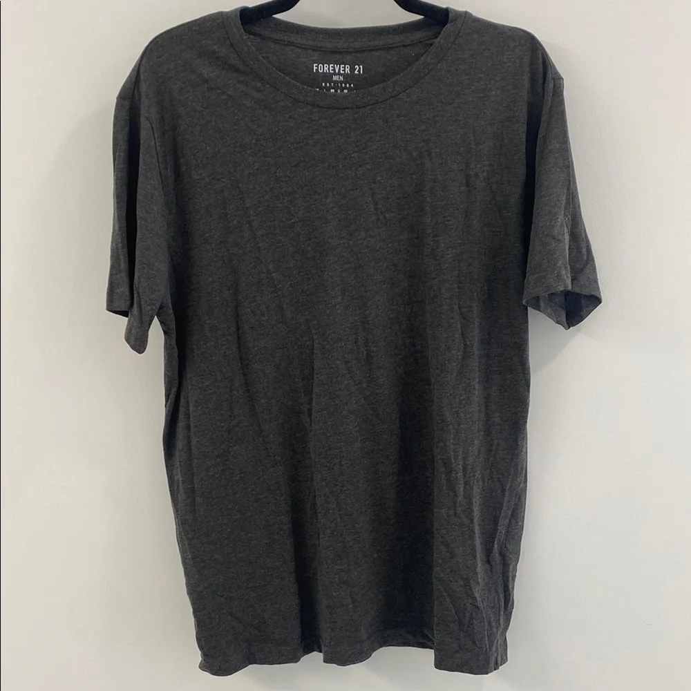 Forever 21 Men Tee - Large - Charcoal Gray - Picture 1 of 2